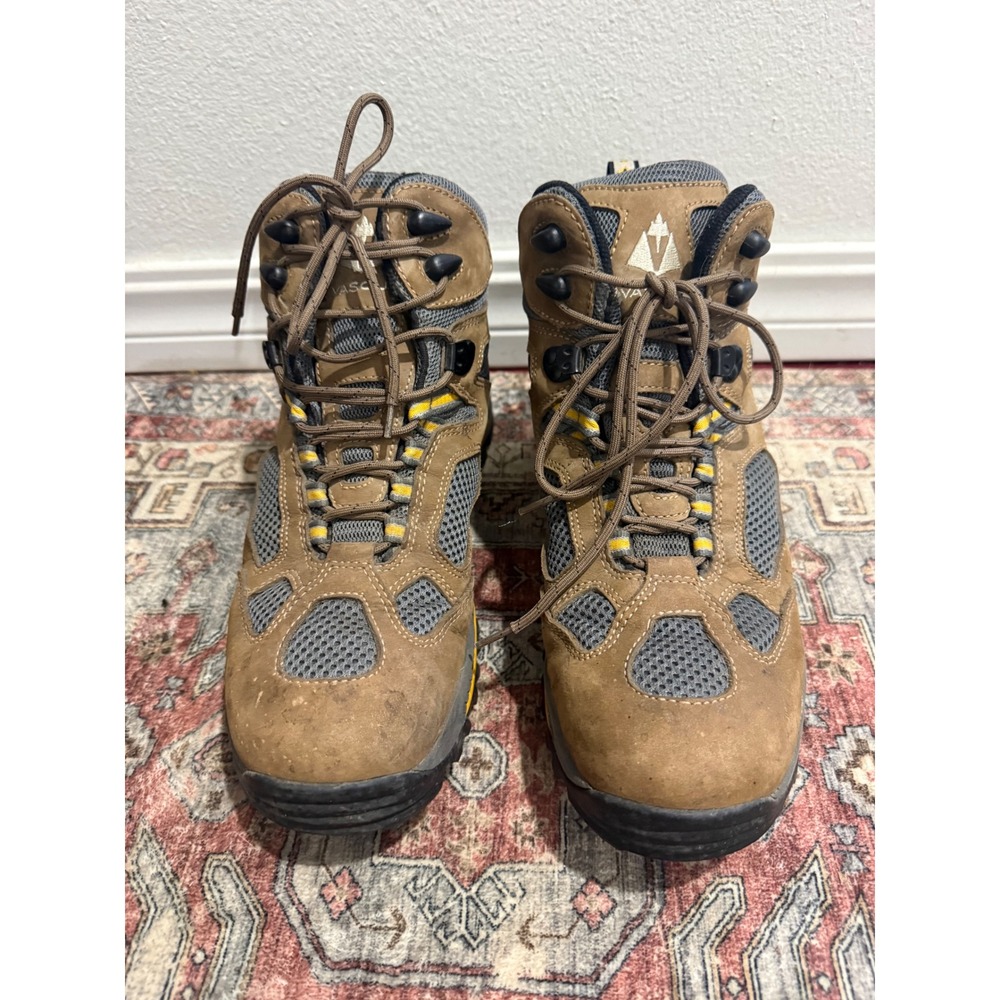 Vasque Breeze 7462 Mens 11M Hiking Boots Gore-Tex Vibram Brown Gray  Rugged